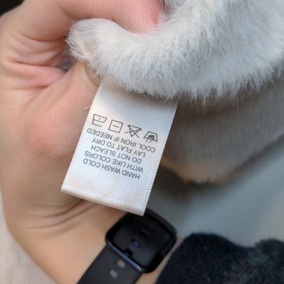 Michael Stars Honey Elbow Sleeve Pullover Sweater White Black Stripe V Size XS - Picture 13 of 13